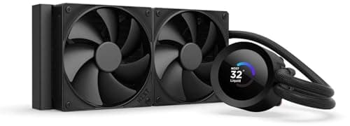 NZXT Kraken Plus 240 – AIO CPU Liquid Cooler – 240mm Radiator – 2 x F120P Fans – Customizable 1.54" Square LCD – AMD® AM5, AM4 – Intel® LGA 1851/1700, 1200/115X – Black29% offLimited time deal