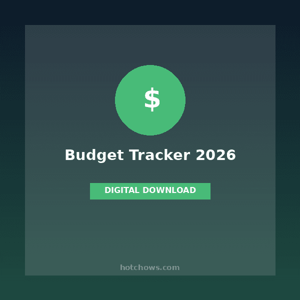 Personal Budget Tracker 2026 — Complete Financial Spreadsheet