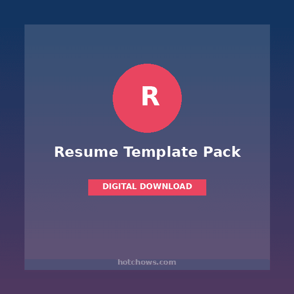 Modern Resume Template Pack — 5 Professional Designs