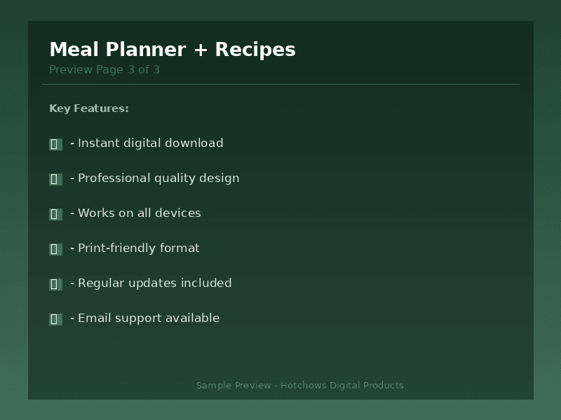 Weekly Meal Planner + Grocery List & 20 Quick Recipes - image 4