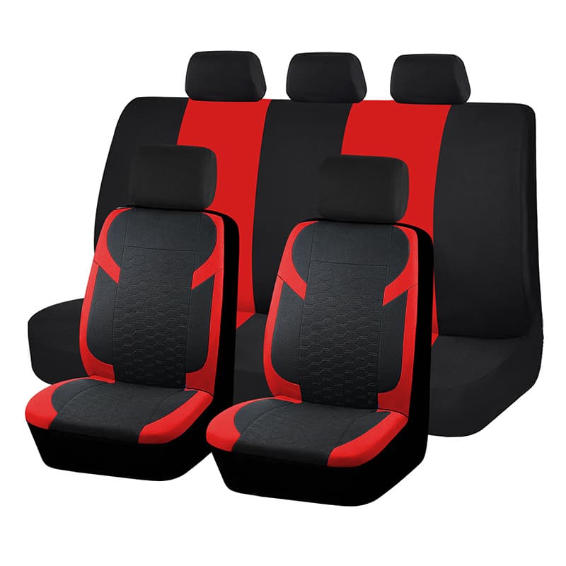 9pcs Universal Car Seat Cover Set, Designed To Be Airbag Compatible, Featuring Soft Sponge Cushions For And Decoration, Made From Polyester
