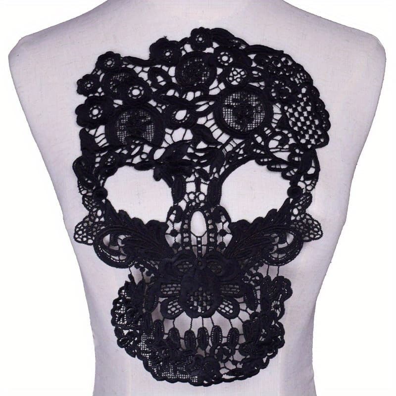 1pc Three-dimensional Hollow Head Fabric Embroidery Cloth Sticker Diy Lace Accessory Cloth Sticker Patch Sticker