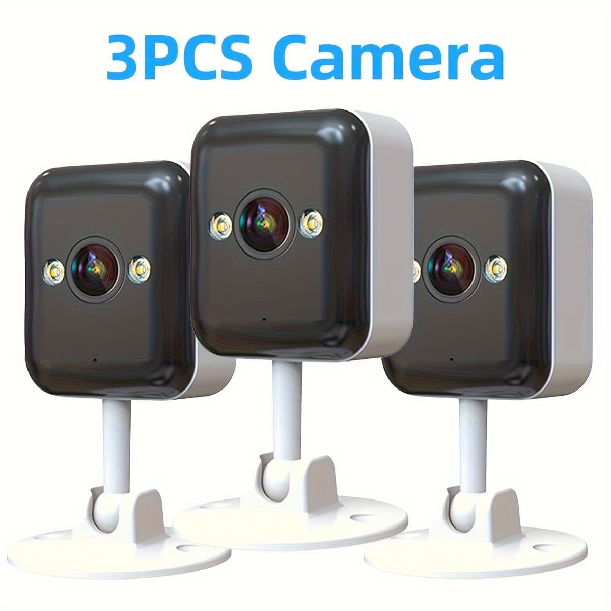 3pcs 1080p Full Hd Wireless Surveillance Camera, Night , Voice Call, Motion Detection, Built-in Ap Hotspot, Can Without Internet, Of Children, Elderly And Pets Safety Surveillance Camera