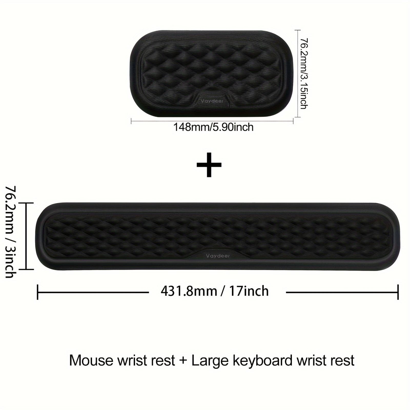 Keyboard And Mouse Wrist Rest, Elbow Rest, Computer Ergonomic Wrist Support Pad, Desktop Soft Memory Foam Armrest Pad, Palm Office Laptop Typing Pad
