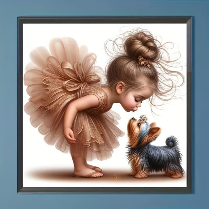 Diy 5d Diamond Painting Kit - Round Embroidery, Frameless 7.87x7.87in Craft For Home Wall Decor