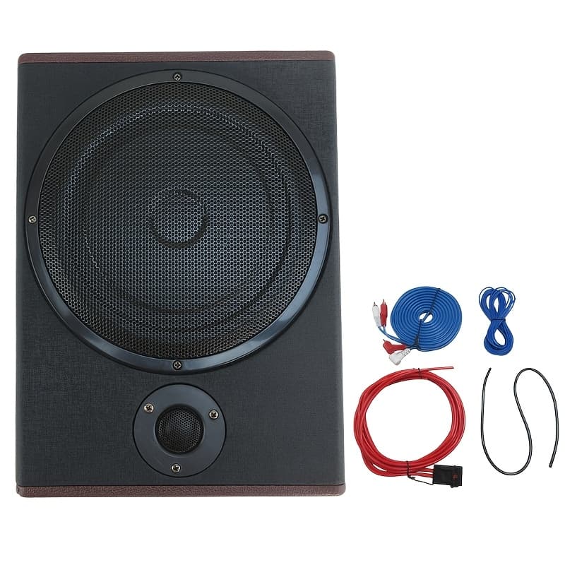 10 Inch 2200w Car Under-seat Active Powered Amplifier Enclosed Subwoofer System Car Under Seat Power Hifi Audio Processor For Men.