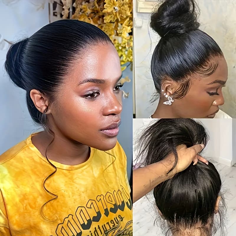 360 Full Human Hair Lace Human Hair Wigs 16-36 Inch Straight Hd Lace Frontal Wigs For Women Straight Transparent Lace Front Human Hair Wig A Must-have For Christmas And Halloween