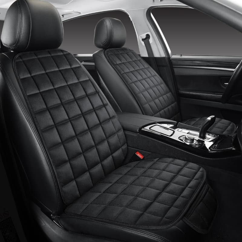 Checkered Design Car Seat Cushion, 1pc Single Seat With Backrest, Comfortable, Soft, Exquisitely Designed, Protects Seats, , Suitable For All , Compatible With Car Models