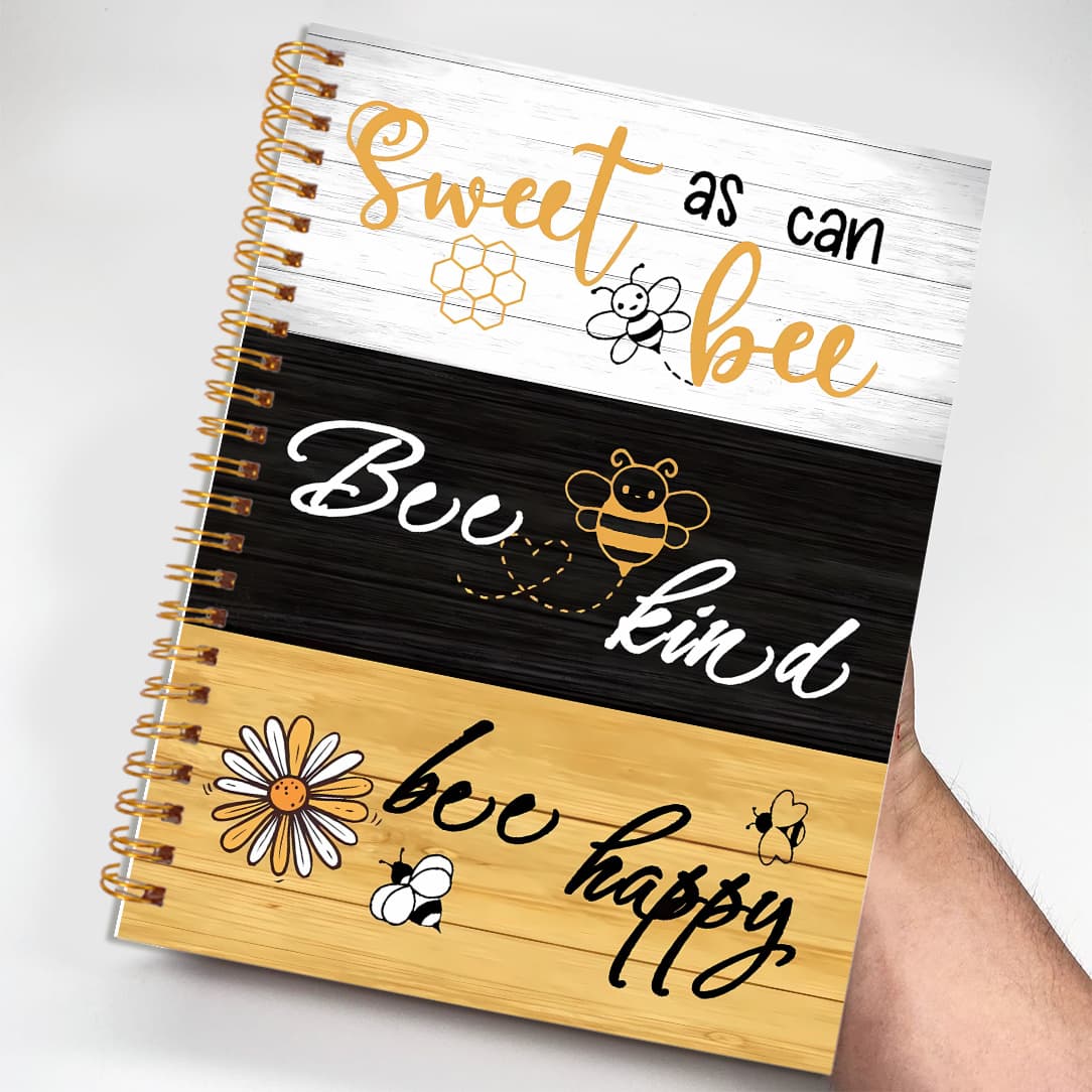 1pc Wooden Board Background With Three-color Font Notebook Perfect Gifts Writing Notebook Diary Notebook Verse Office Stationery Birthday Christmas Gift 5.5x8.3in With