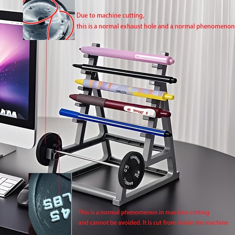 1pc/gym-inspired Barbell Pen Holder, A Storage Gadget