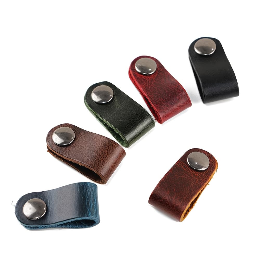 Set Of 10 Pu Faux Leather Straps For Organizing Data And Earphone Cables, Designed To Your Cords!