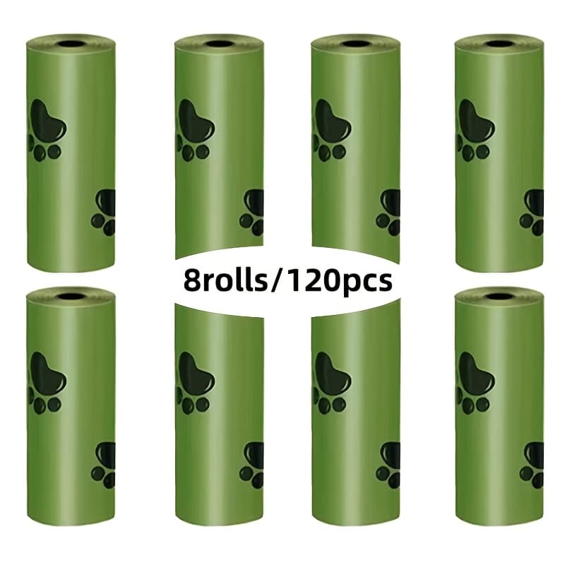 120/270/540/1080 Bags (, 18 Rolls, 36 Rolls,72rolls) Dog Poop Cleaning Bags - Leak-proof And Odor-proof - Scented - Ideal For Pet Cleaning And Litter Box Cleaning - Thickened Leak-proof Poop Bags