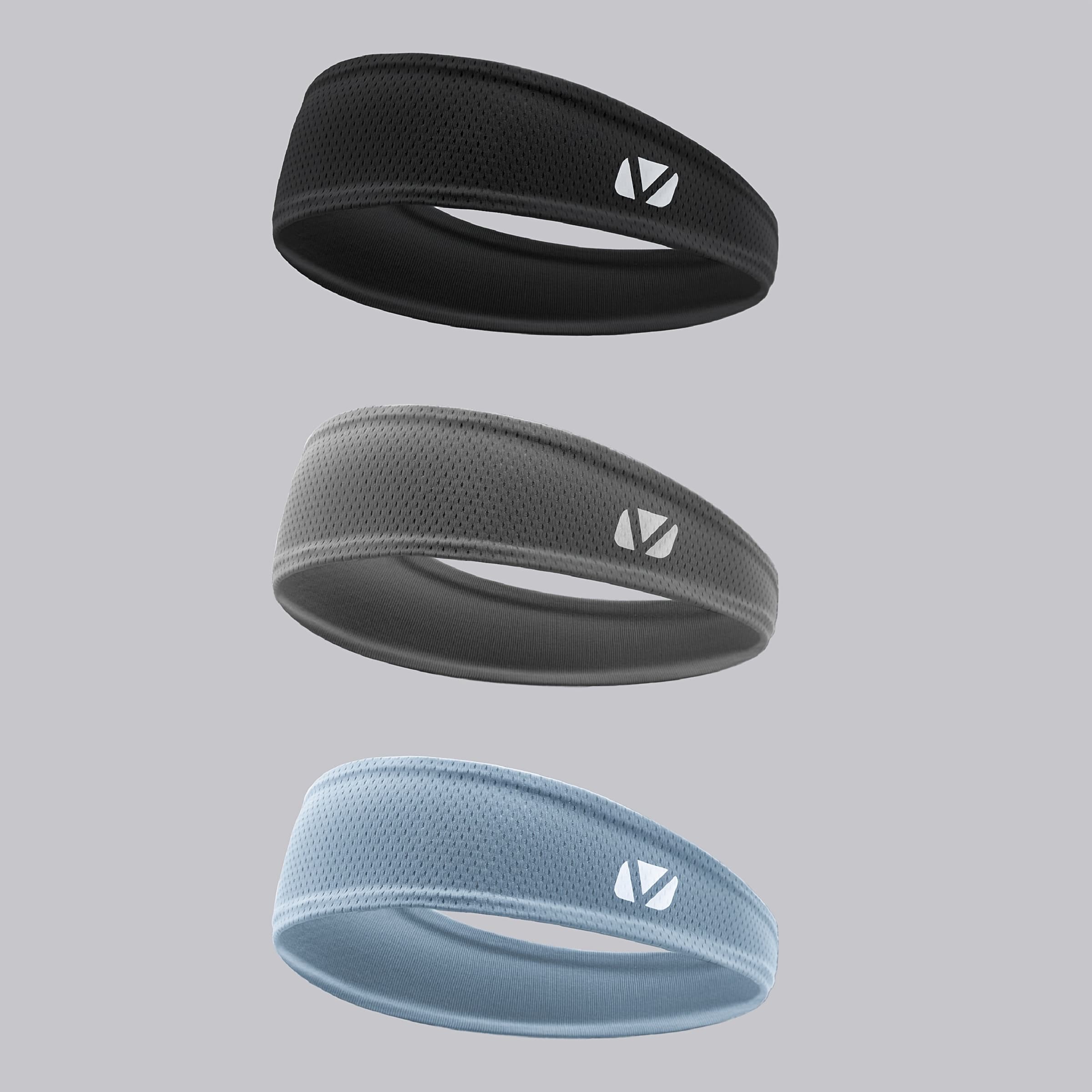 3 Summer Refreshing Sports Headbands, Made Of For A Cool Feeling, Suitable For Running, Sports, Fitness, Yoga, And Sweat Absorption.