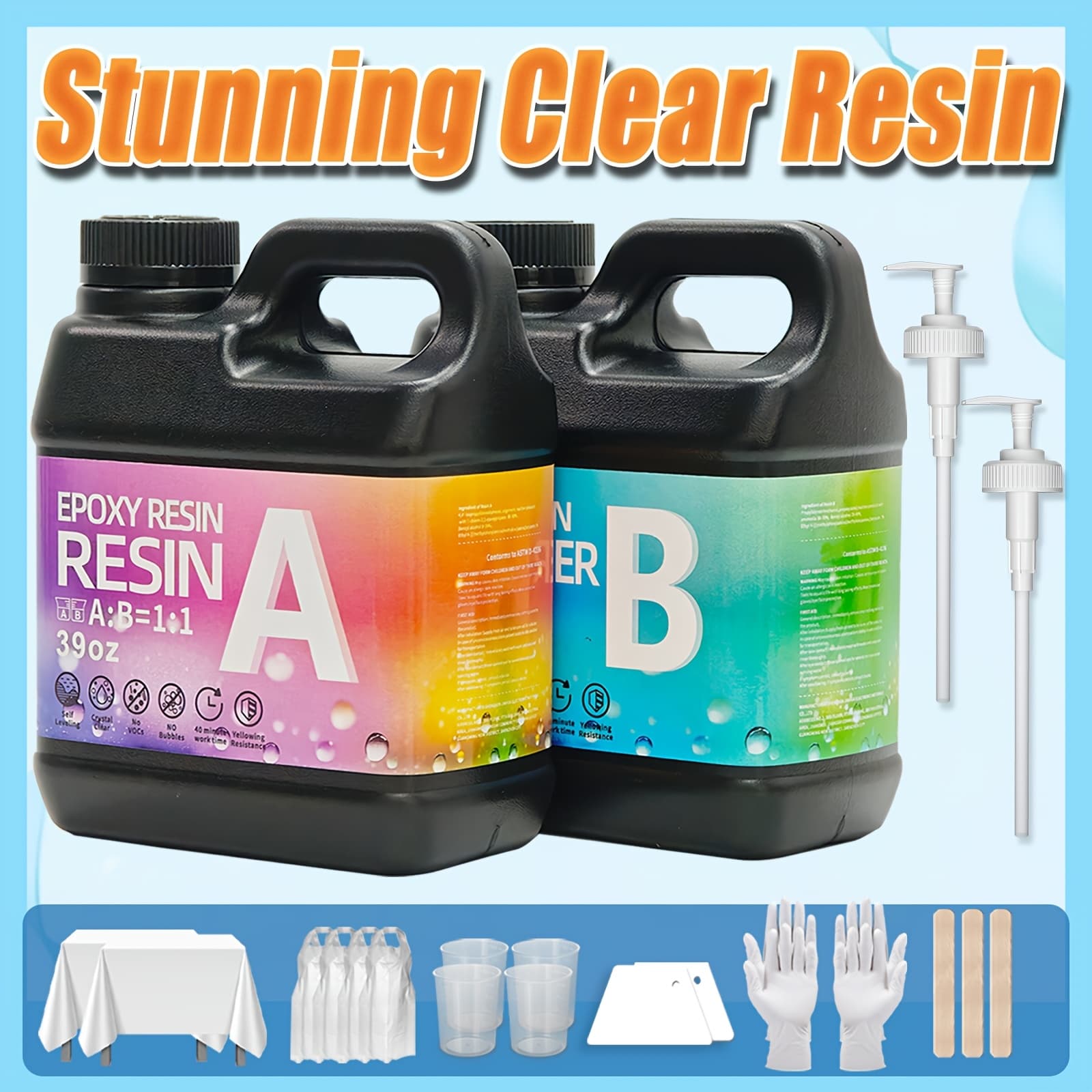 Super Fast Drying, High Epoxy Resin, Used For Making Diy Such As Molds, , And Casting. , Self Leveling, , And Of High Quality