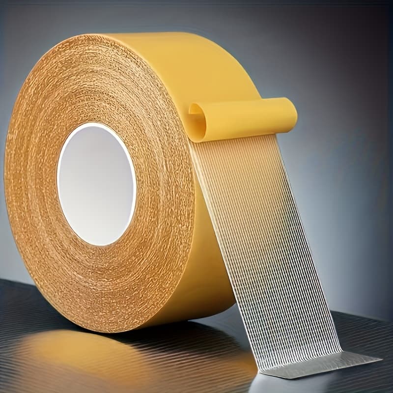 Durable Structure: Heavy Duty Double-sided Tape, 0.78 Inches Feet - Super Strong Adhesive With Fiberglass Mesh, And Transparent, Perfect For Walls, Glass, Wood, Metal, Etc