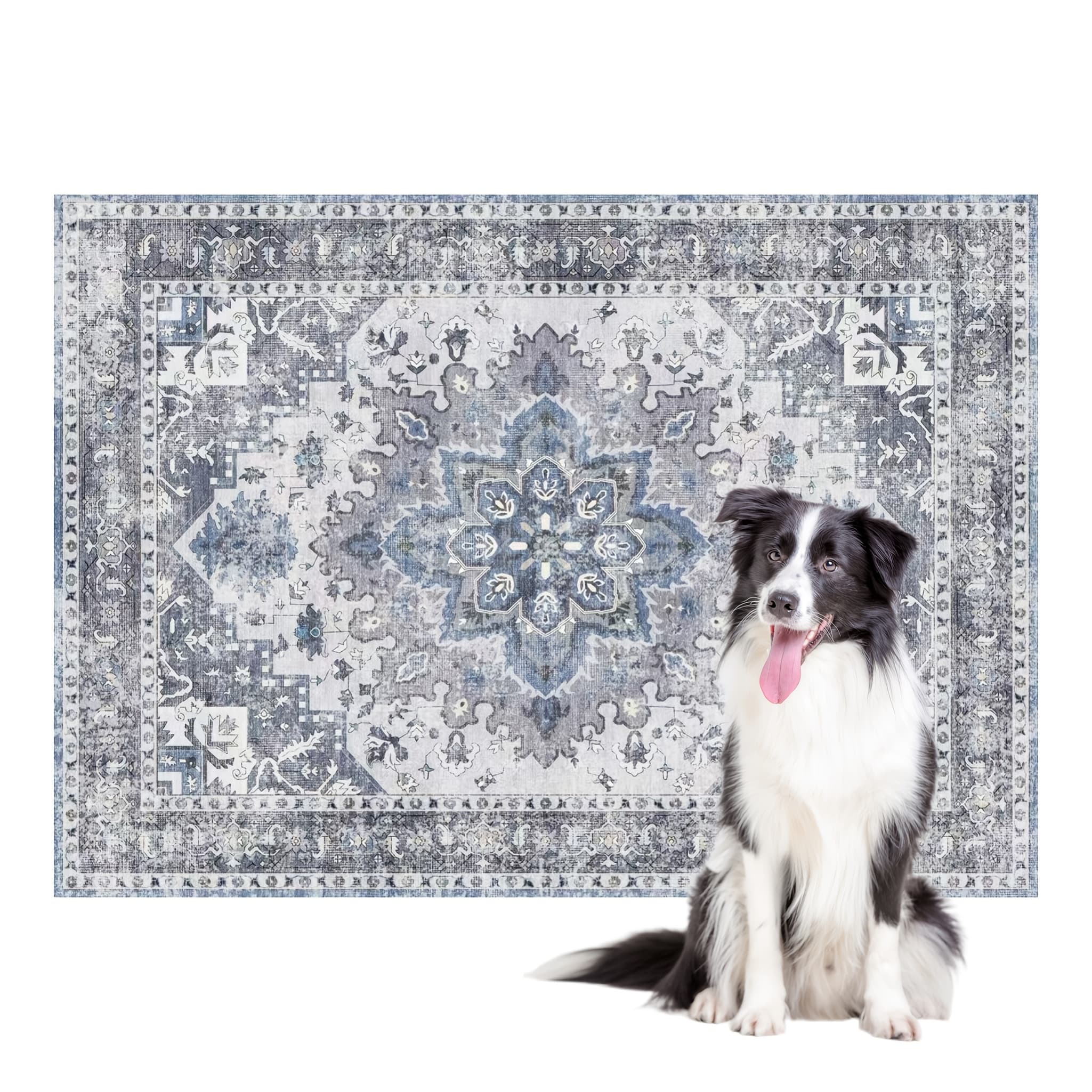Ailoredtails, Limited Time Offer! Pack Of Two! [bohemian] Absorbent And Easy To Clean Puppy Pads, Slip-resistant And Scratch-proof, Durable, Washable In Machine And Fast-drying, Dual- Home Decor