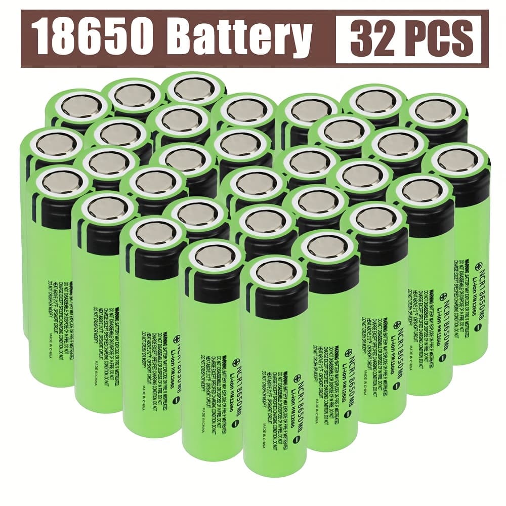 [32 Pcs] Original 18650 Lithium Battery 3500mah Rechargeable Battery 3.6v Can Assemble Lithium Battery