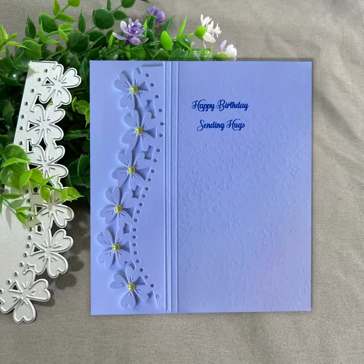1pc Flower Greeting Card Metal Cutting Dies, Diy Scrapbooking Embossing Stencil, Handmade Greeting Card Decoration Die Cutting Tool, Gift Card Making