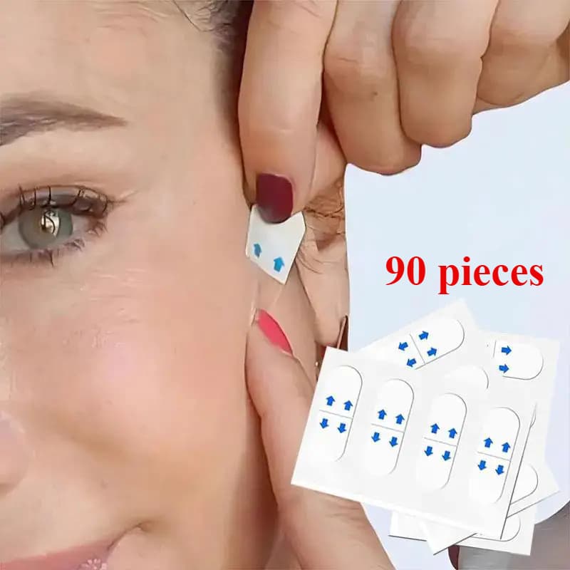 90pcs Of Invisible Facial Lifting Patch - Double Chin Lifting Care Tool, Eye Corner , And High Elastic Lifting Patch, Face Plastic Patch