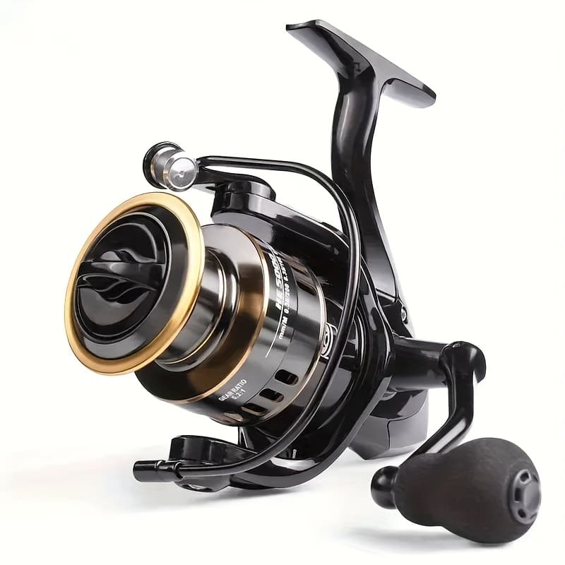 [ultralight Fishing Reel] Ultralight Aluminum Alloy Spinning Fishing Reel | 10kg Powerful & Alarm - 1 Pack, Black, For Saltwater And Freshwater Fishing