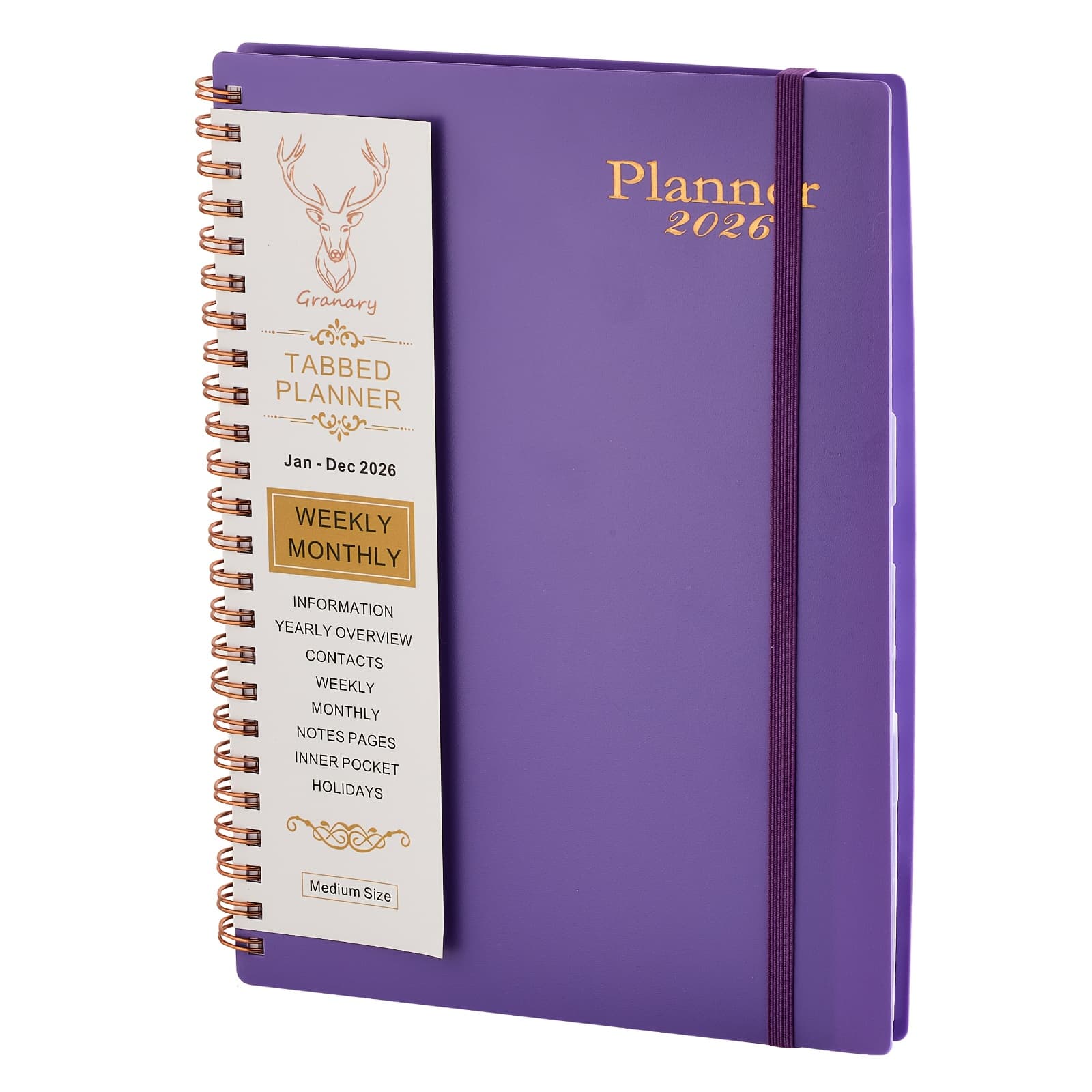 2026 Weekly And Monthly Academic Year Calendar Planner, Covering To December 2026, Daily Agenda Notebook, College Organizer, Teacher's With Monthly Tabs, Daily Agenda For Educators And Offices