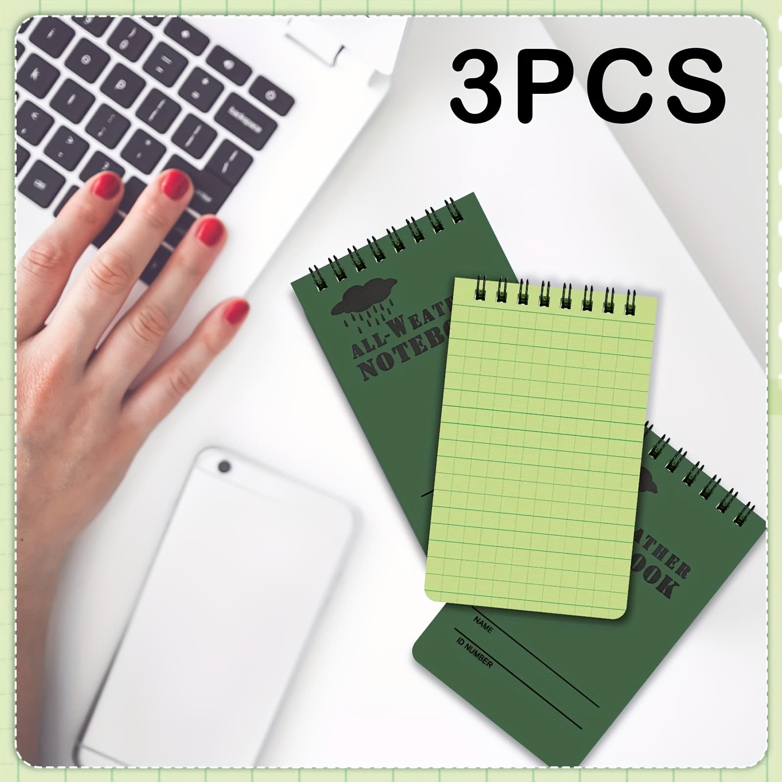 3 Notebooks, Practical Gifts, Featuring 48 Pages Of Outdoor And Camping Stationery, Perfect As Holiday Presents For