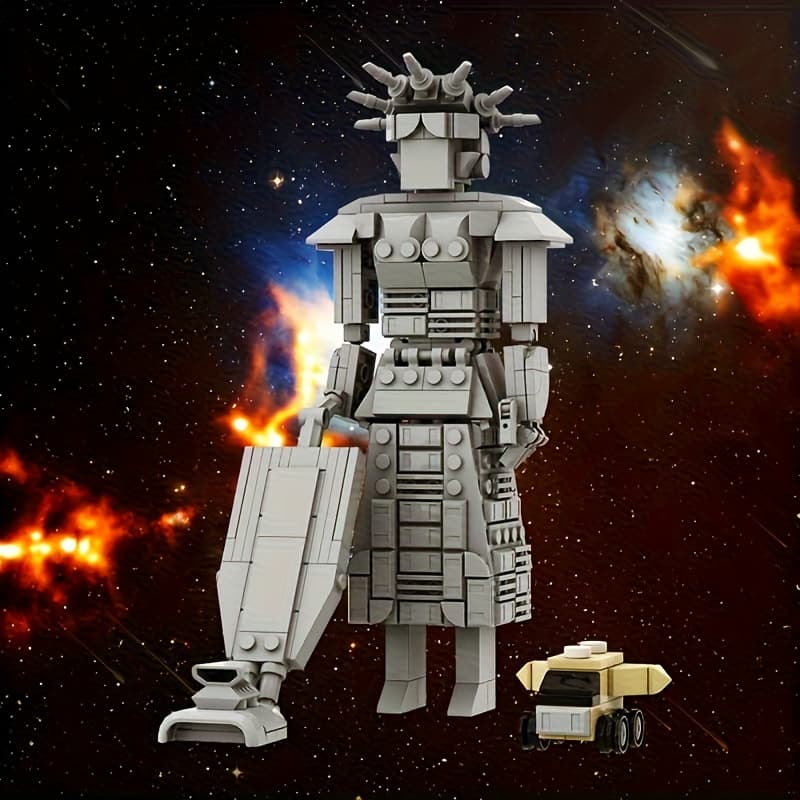 Mega Maid Creative Building Set, Space Movie Car Robot Model Kit, Desktop Decor, , Spaceballs, Perfect Gift For Christmas & Easter& Halloween&thanksgiving