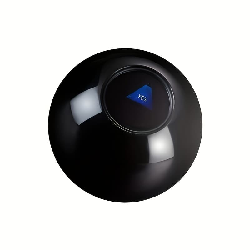 - Novelty Prediction Ball With "yes" Indicator, Plastic - Ideal For Love Predictions, Student Gifts, And Lovers' Souvenirs With A Keychain