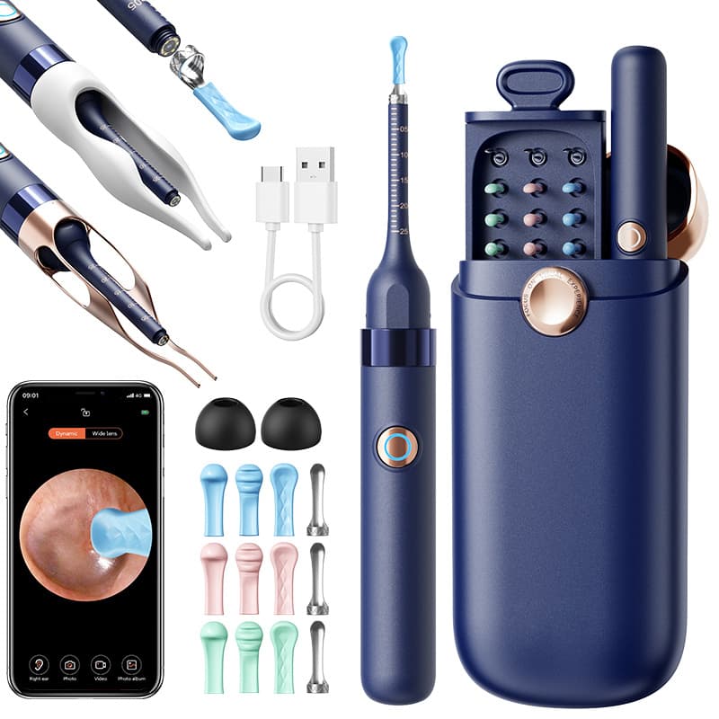 12pcs Earwax Removal Tool Set With Light & - Rechargeable Battery-powered, Earwax Cleaner For Ios & , Nose Picker, Cleaning Kit, Christmas, Valentine's Day, And Birthday Gifts