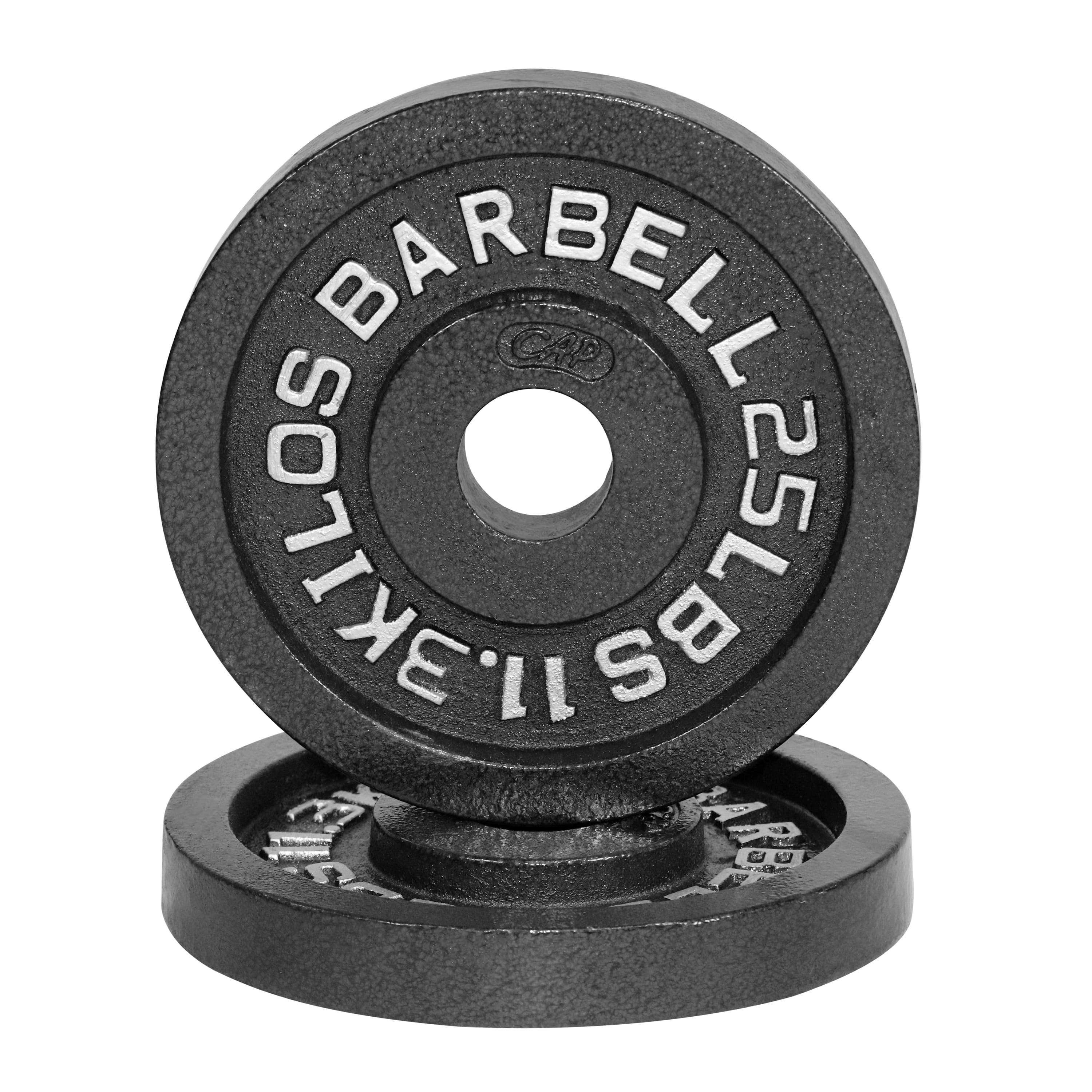 Traditional/classic 2-inch Cast Iron Weight Plates - Great For Strength Training, Weightlifting, Bodybuilding & Powerlifting, 25lb (set Of 2)
