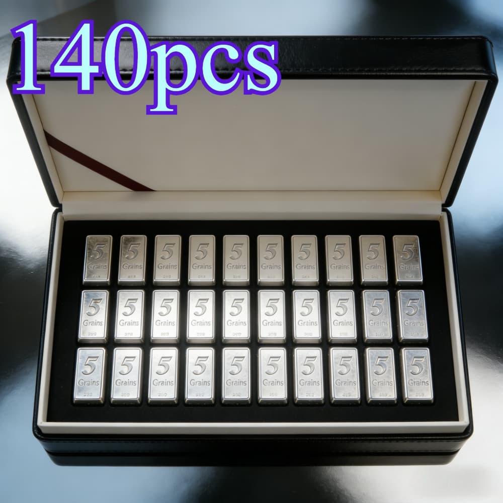 140pcs Bars - Pure Collectible Mini Silvery Bars (2024 Us Cast) - Perfect For Collectors - Perfect Gift For