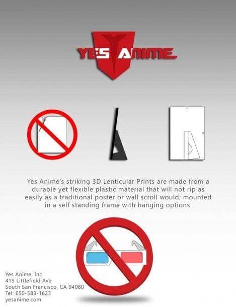 The Danmachi 3D Lenticular Wall Art Poster Framed 9x12 - image 2