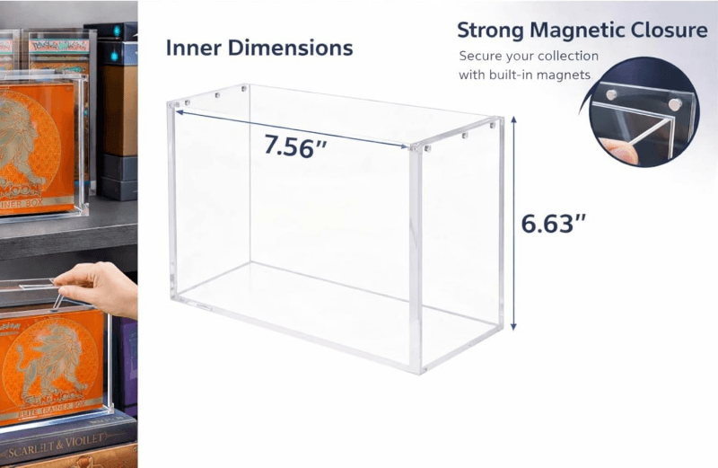 Acrylic Clear Magnetic Display Case For Pokemon ETB Boxes - image 3
