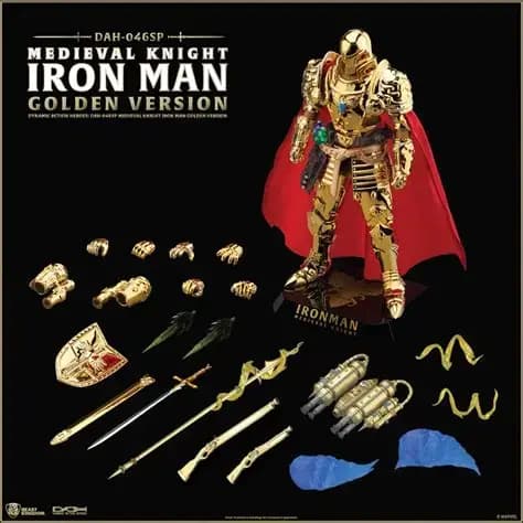 Medieval Knight Iron Man Golden Armor DAH-046SP Dynamic 8-Ction Action Figure - Exclusive - image 3