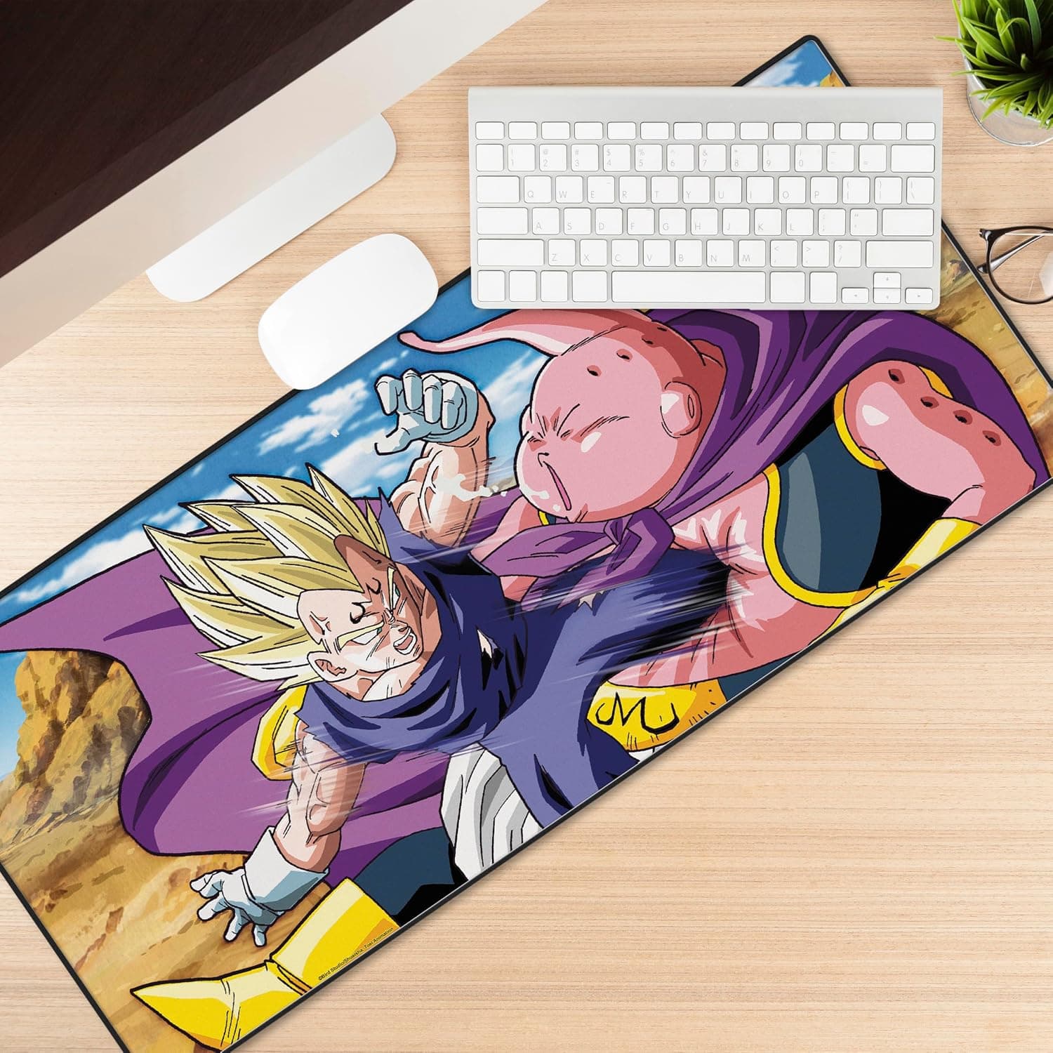 Dragon Ball - Mousepad XXL 90x40 - Buu vs Majin Vegeta - image 3