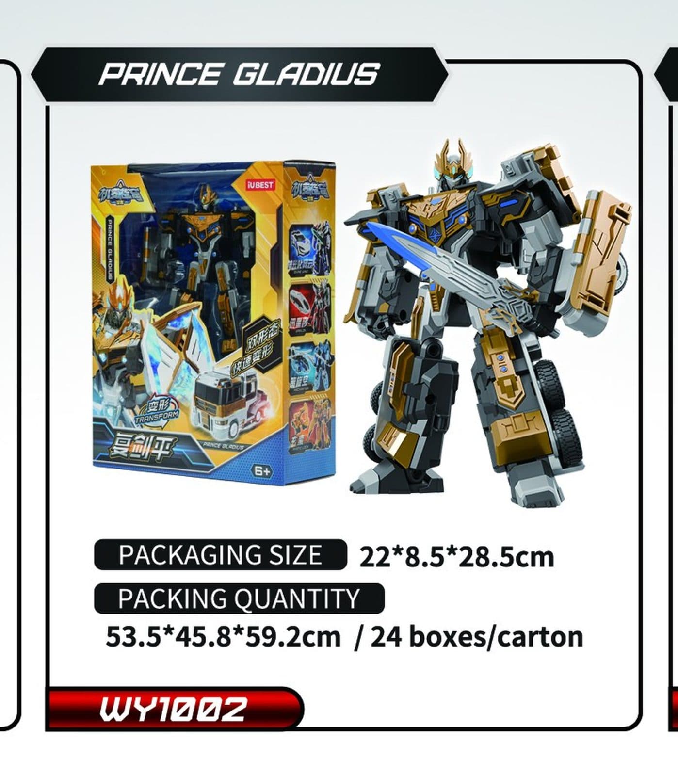 Mechasia Prince Glaudius Transformers Action Figure - image 2