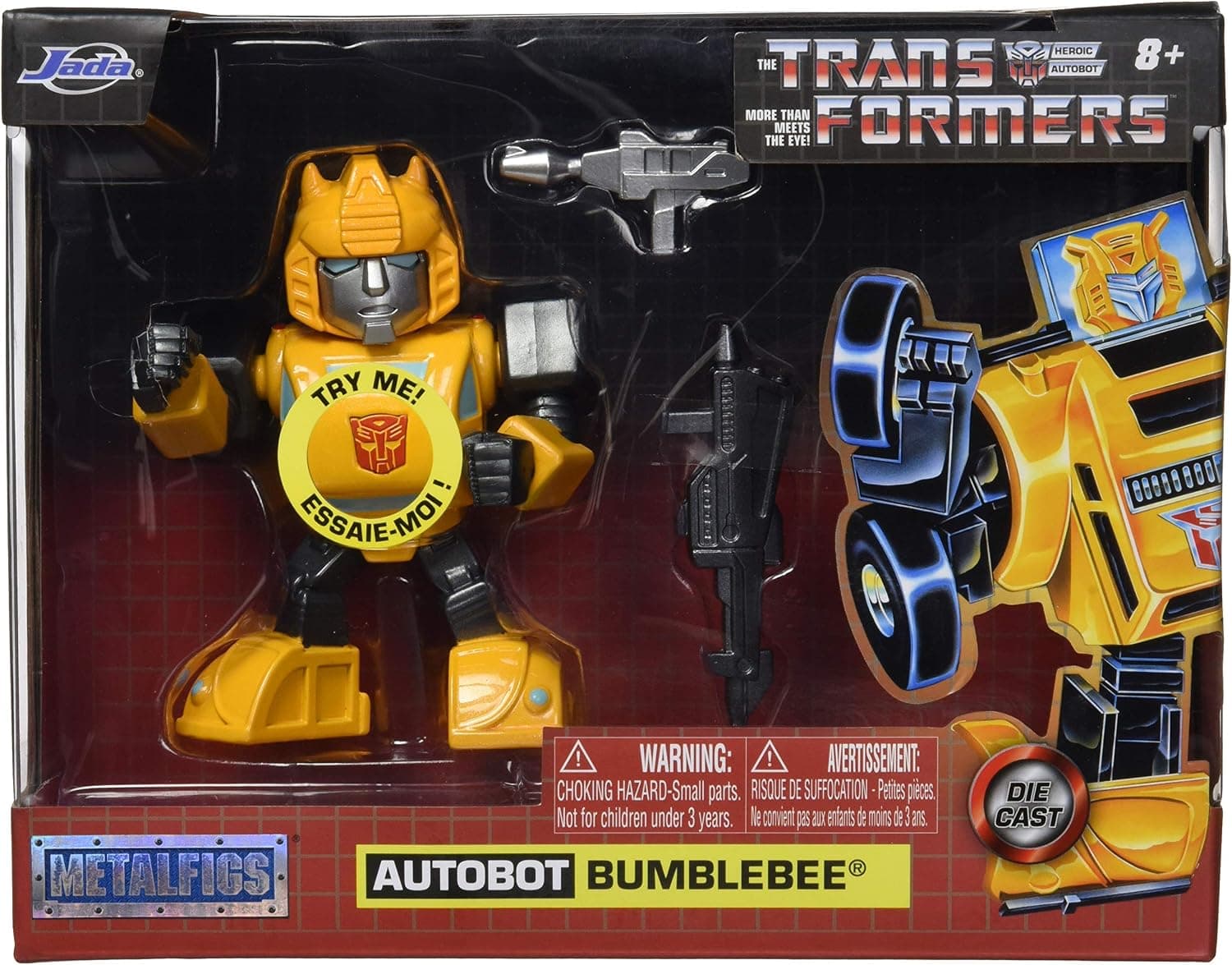 Transformers G1 Bumblebee Light-Up 4" Die-cast Metal Collectible Figure - image 3