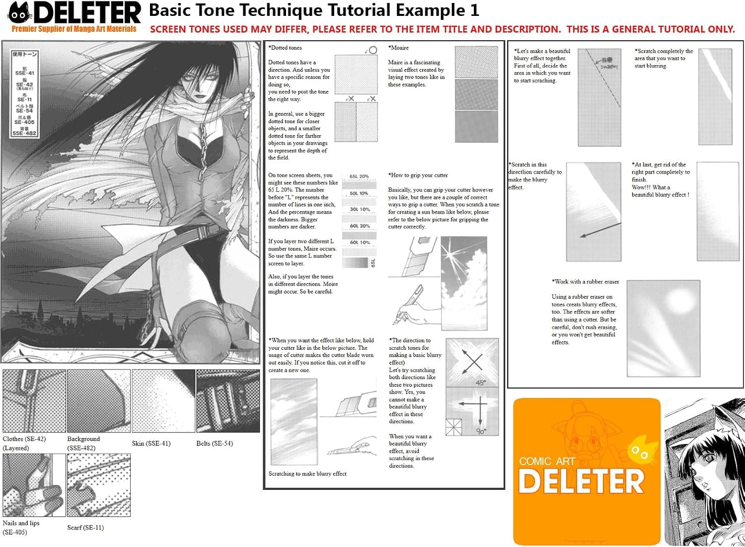Deleter Screen Tone Jr JR-504 [ Vertical Dotted Line Pattern ] [Sheet Size 182x253mm (7.16"x9.96")] - image 8
