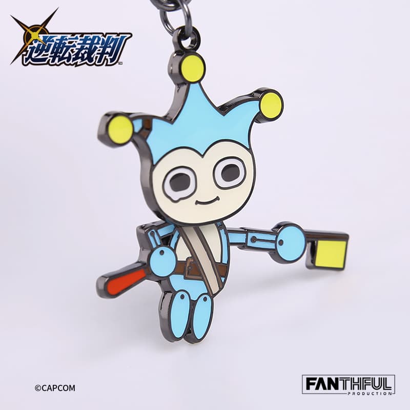Ace Attorney Series Alloy Keychain-Blue Badger（Resale) - image 3