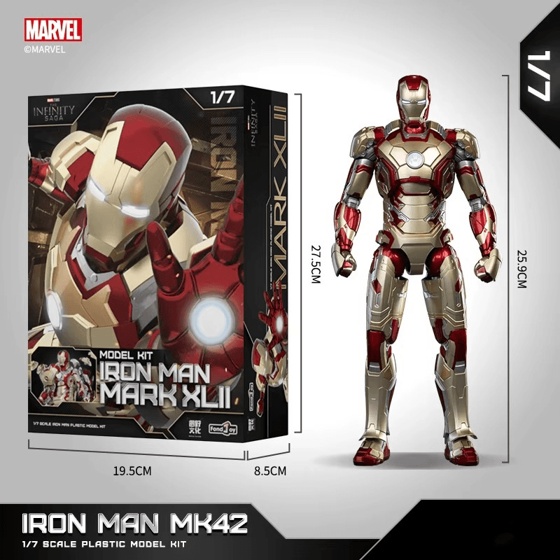 Marvel Iron Man Mark 42 1/7 Scale Model Kit Action Figure - image 6