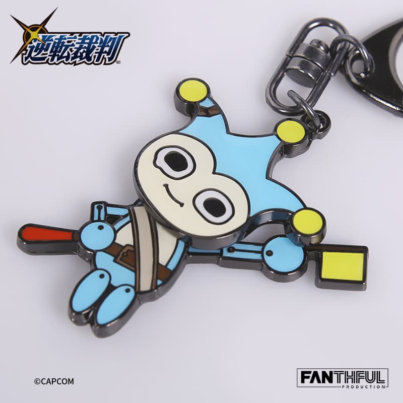 Ace Attorney Series Alloy Keychain-Blue Badger（Resale) - image 2