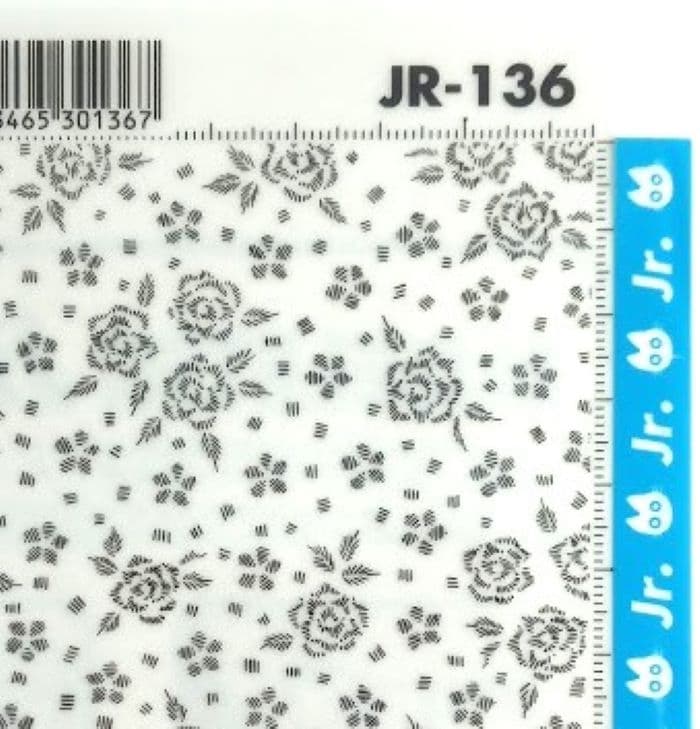 DELETER Jr. Screentone - 7.16" x 9.96" (182mm x 253mm) - JR-136 (floral) - image 2