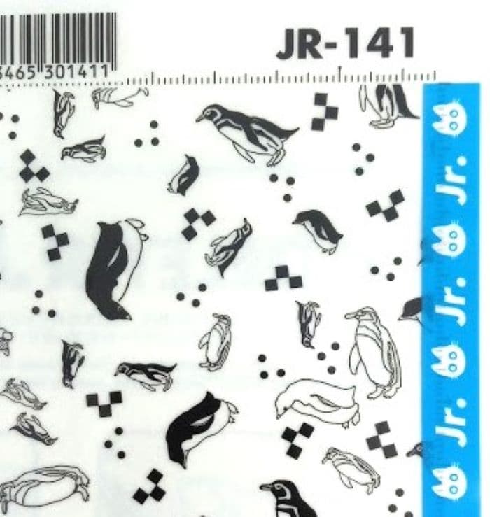 DELETER Jr. Screentone - 7.16" x 9.96" (182mm x 253mm) - JR-141 (penguins) - image 2