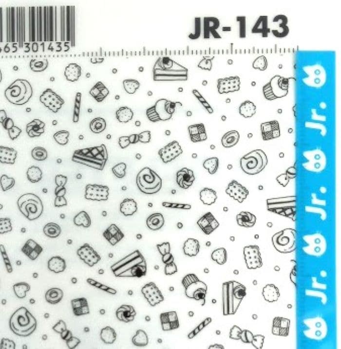 DELETER Jr. Screentone - 7.16" x 9.96" (182mm x 253mm) - JR-143 (cakes & candies) - image 2
