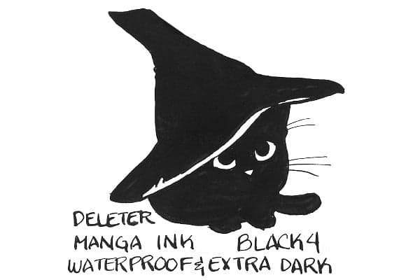 DELETER Black 4 Manga Ink - Dark & Waterproof - 30ml Bottle - image 2