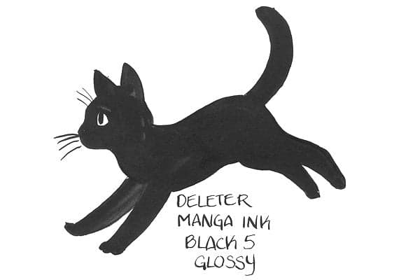DELETER Black 5 Manga Ink - Glossy - 30ml Bottle - image 2
