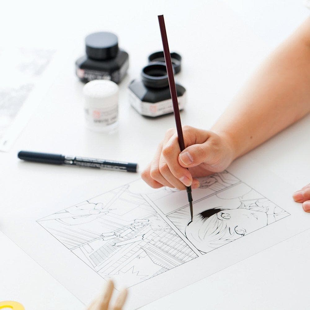DELETER - Black 1 Manga Ink - Drawing & Painting - 30ml Bottle - image 8