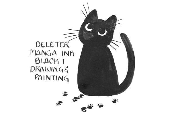 DELETER - Black 1 Manga Ink - Drawing & Painting - 30ml Bottle - image 2