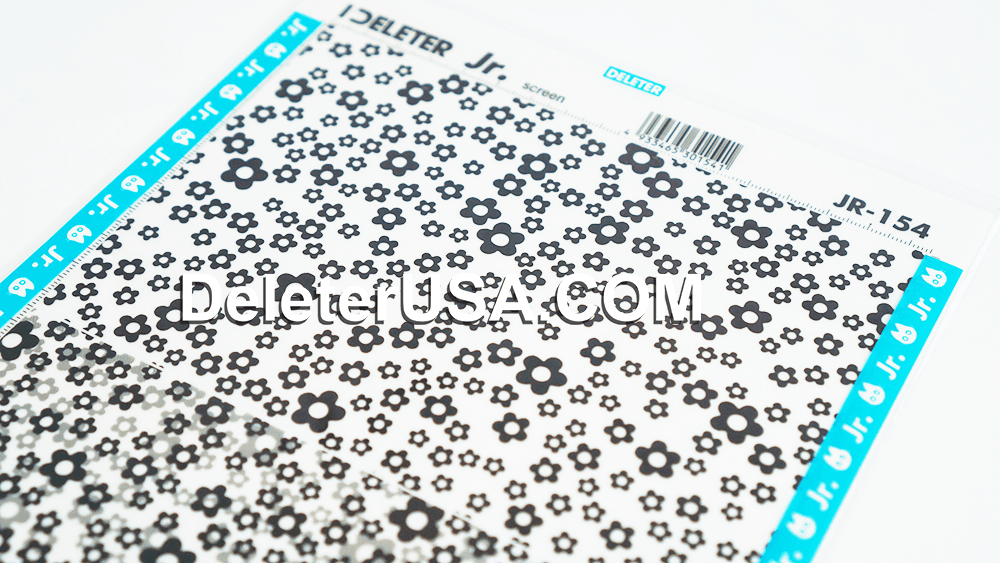 DELETER Jr. Screentone - 182 x 253mm - JR-154 (Round Flower Pattern) - image 2