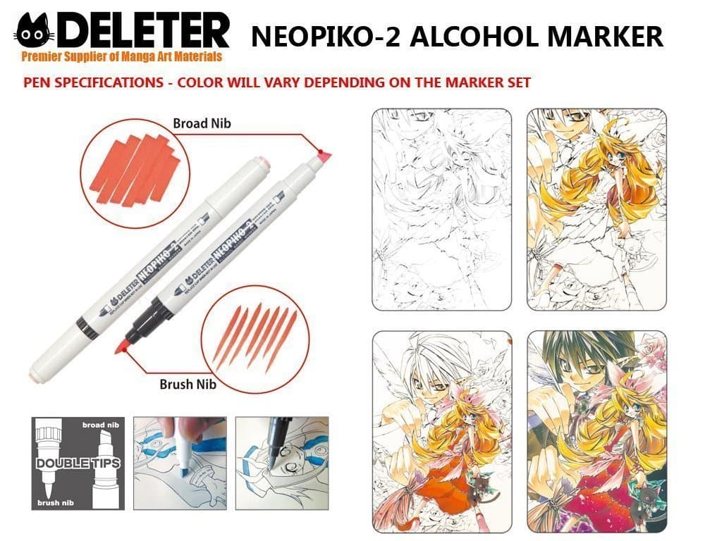 DELETER Neopiko-2 Dual-tipped Alcohol-based Marker - Manga Set 3 - image 3